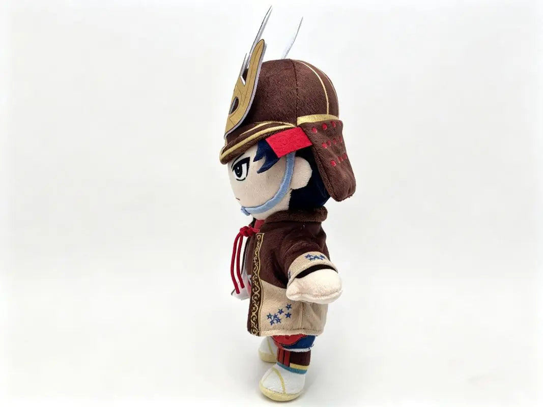 Sekiro wolf toy side profile dark shinobi garb plush figure
