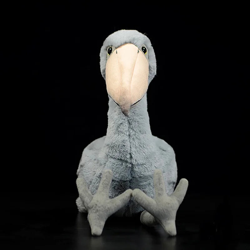 Shoebill Plush Toy | Realistic Shoebill Stork Stuffed Animal | Handmade Quirky Prehistoric Bird Plush 45cm
