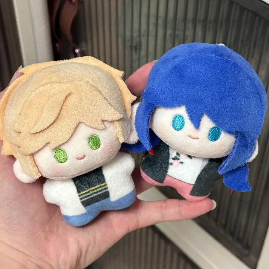 Ladybug and Cat Noir Handmade Chibi Plush Keychains | Marinette and Adrien Fan Plushies 10cm | Miraculous Collectible Dolls