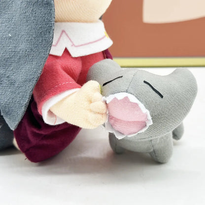 Sakaki Plush With Cat | Handmade Azumanga Daioh Kamineko Collectible Plush 22cm