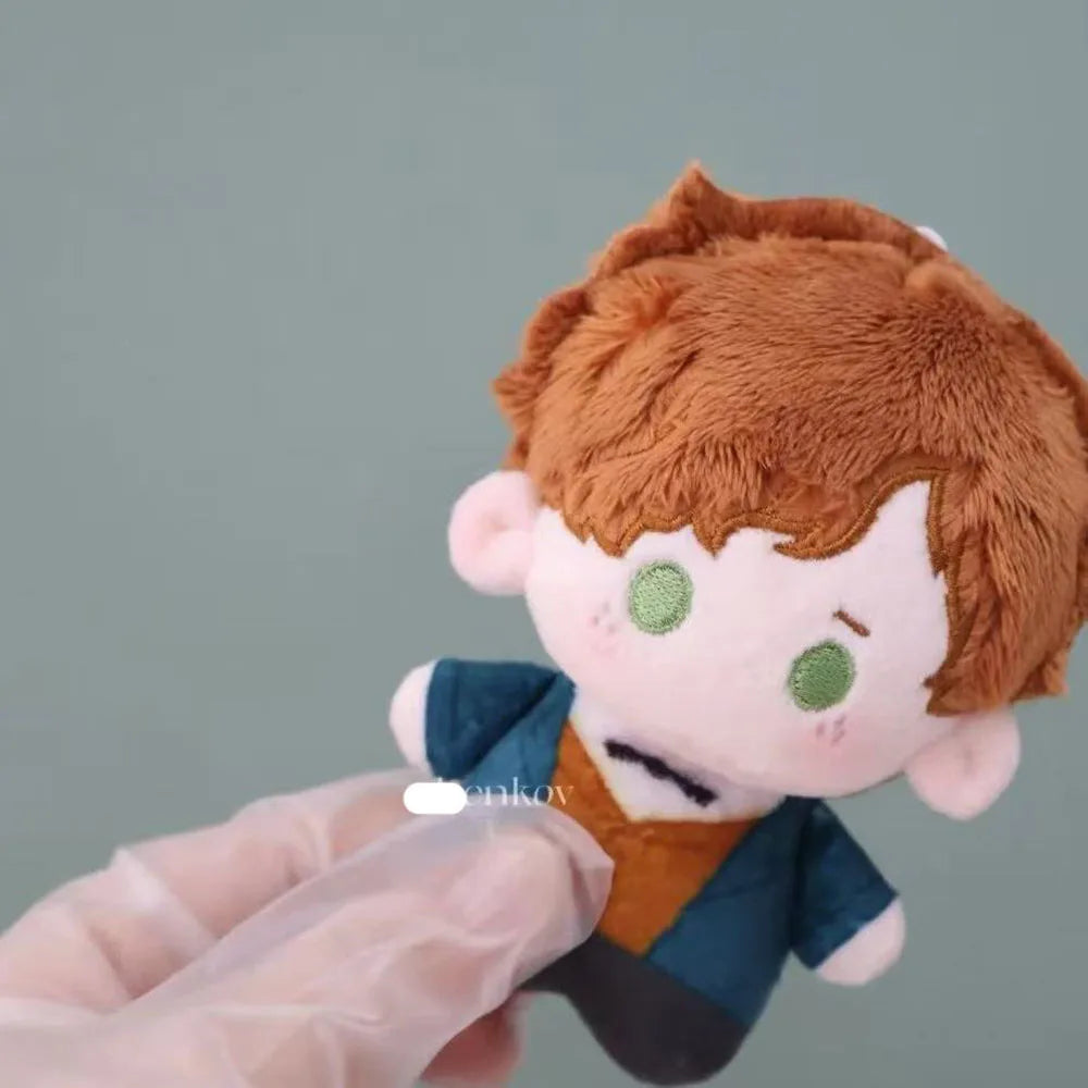 Handmade Magizoologist Plush Toy, Wizard Plush Inspired by the Scamander Brothers, 10cm Fantasy Collectible Soft Toy
