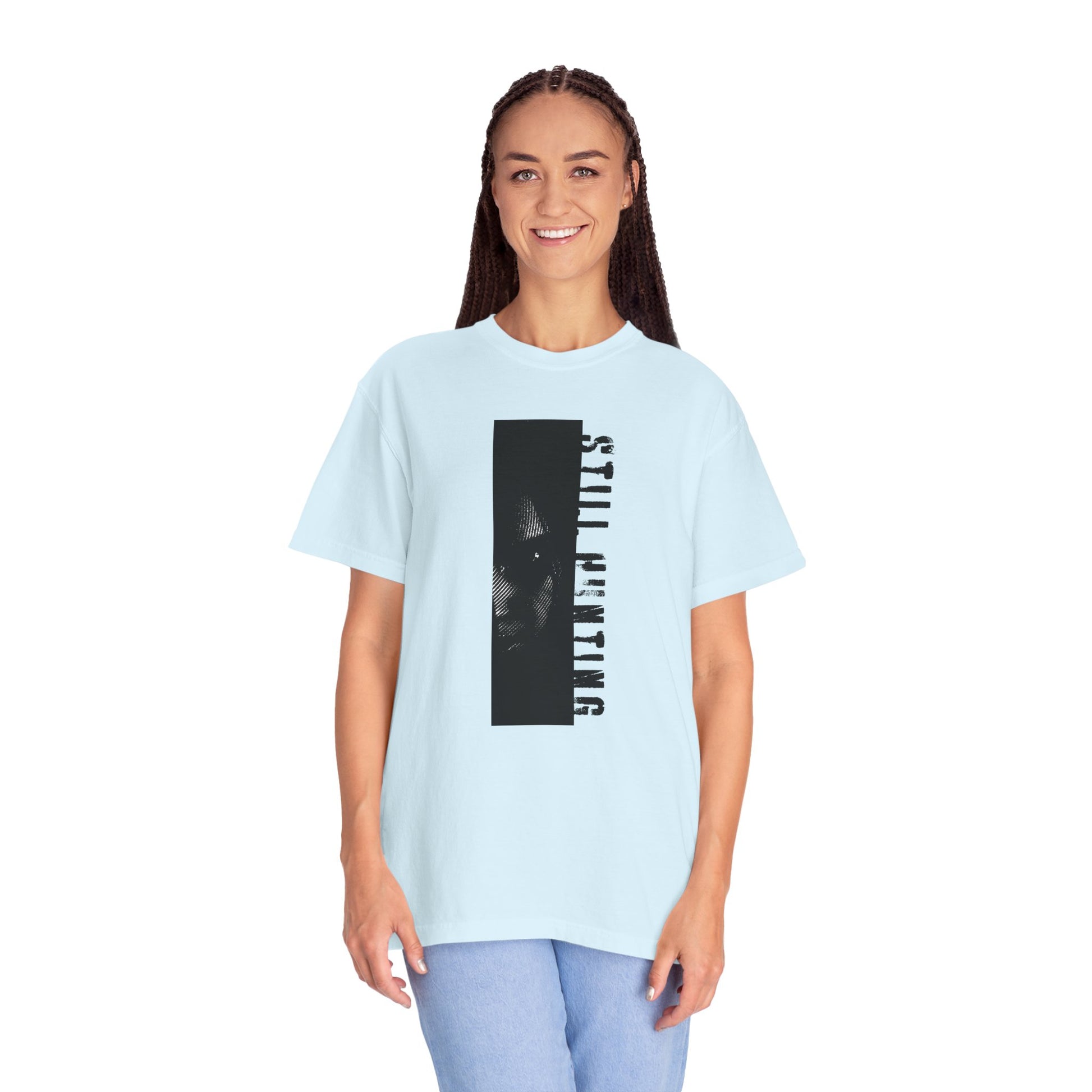Shadow investigator graphic tee size XL relaxed fit model lifestyle shot
