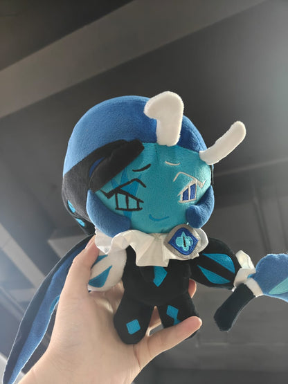 Shadow cookie plush Blue Jester Trickster Plush Pastel Wizard Puppet Master Plush 25cm