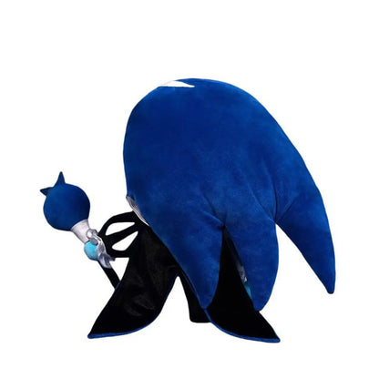 Shadow milk plushie close up showing detailed stitching and high quality plush fabric texture
