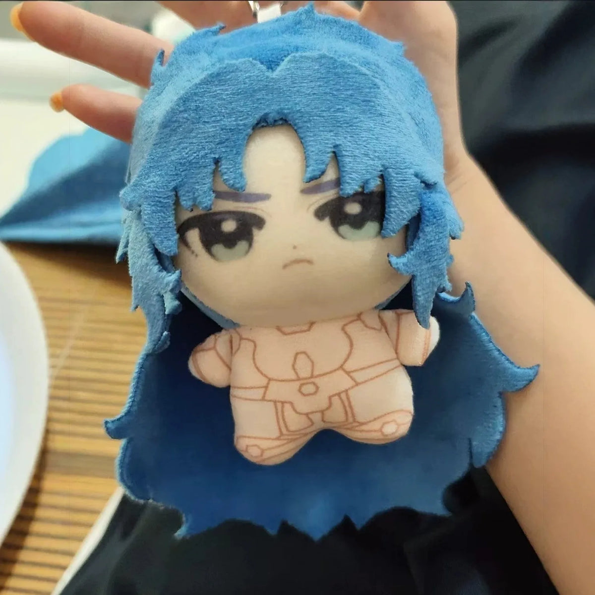 Shaka Don't Move Virgo Gold Saint 10cm anime plushie kawaii collectible cotton doll