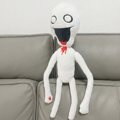 Shy stuffed toy front view soft PP cotton fill plush collector piece
