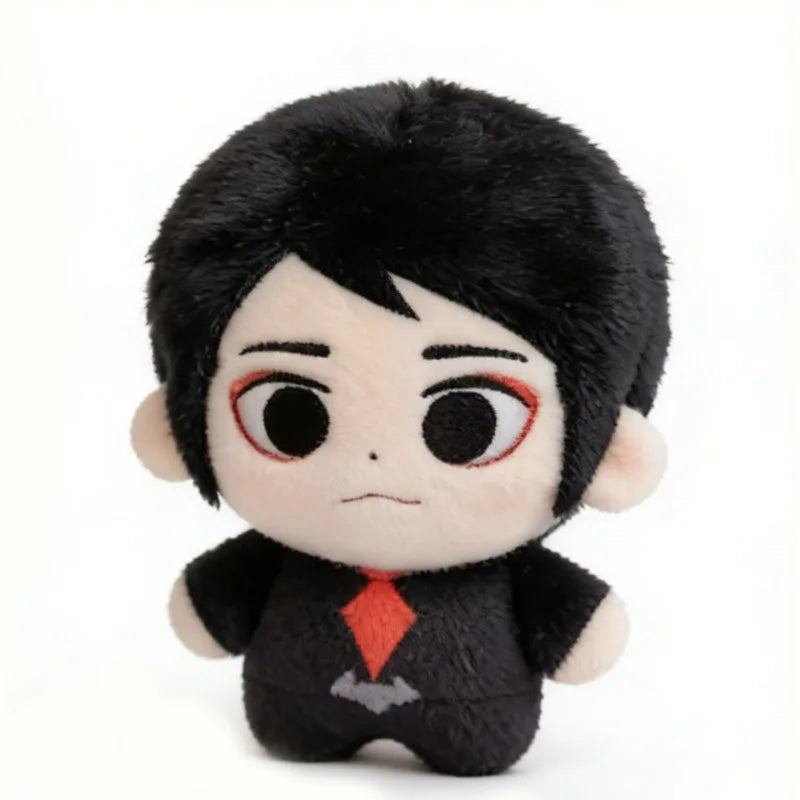 Side profile of Mikey plush showing high-quality PP cotton filling and soft material.