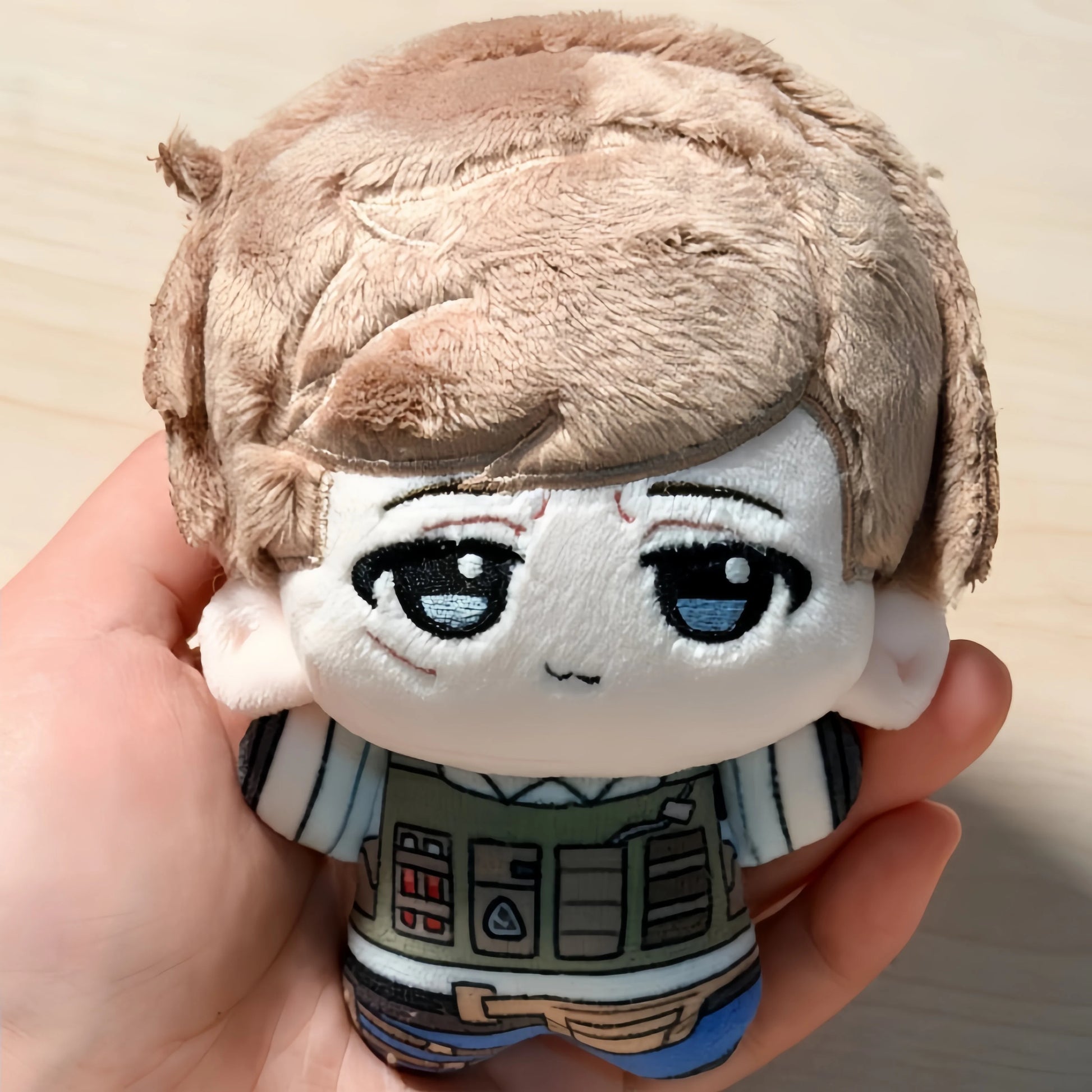 Side profile of the Phillip Graves merch highlighting material softness and plush thickness
