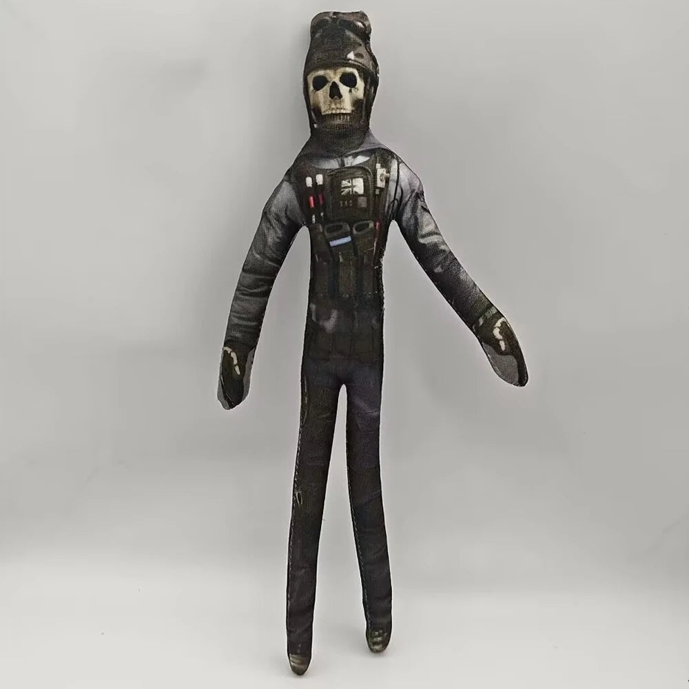 Simon Ghost Riley plush front view tactical headset and skull mask detail
