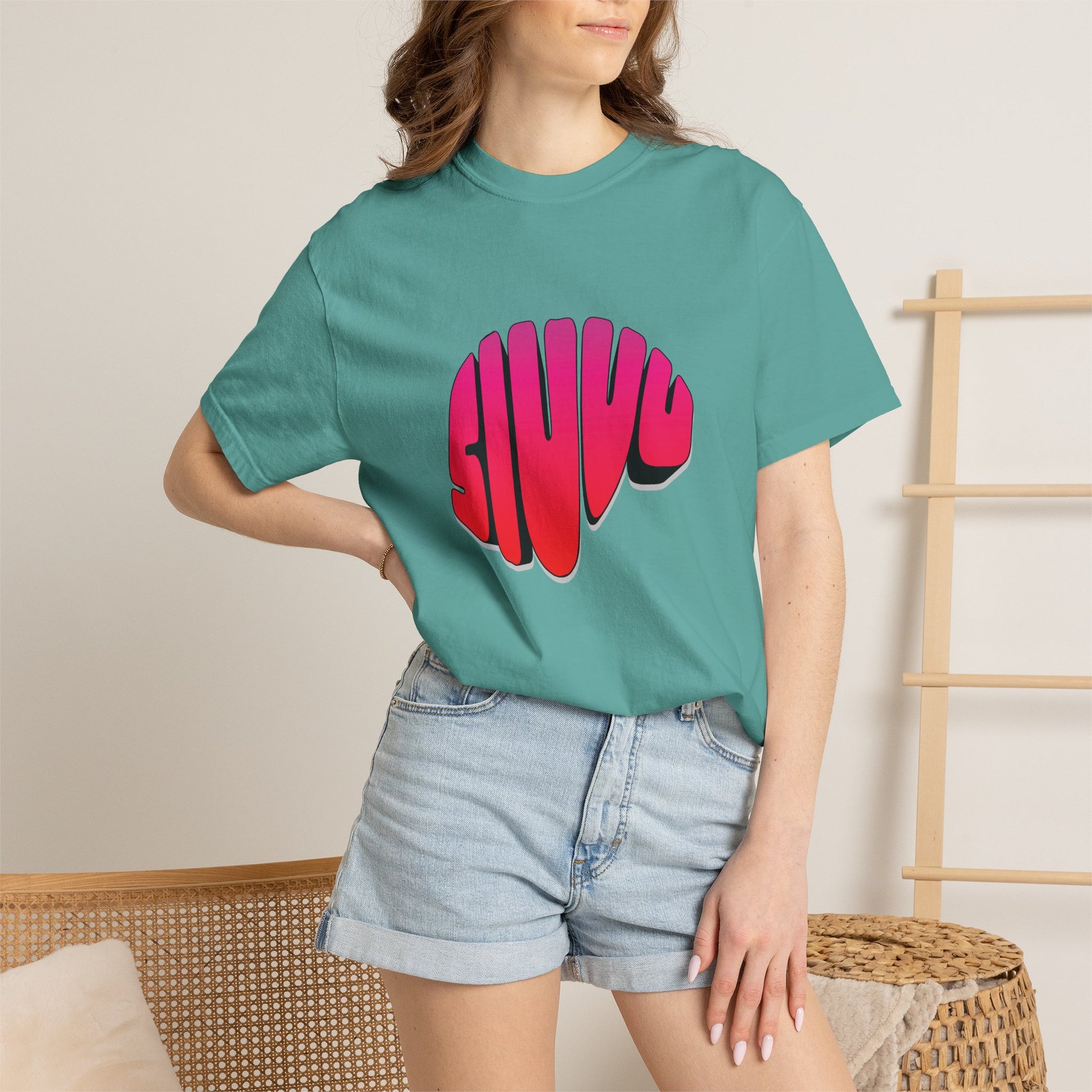 Siuu celebration graphic tee heavyweight ring spun US cotton