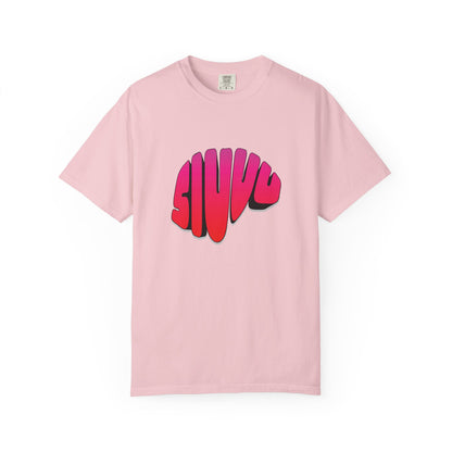 Siuu tees worn by a fan at a watch party
