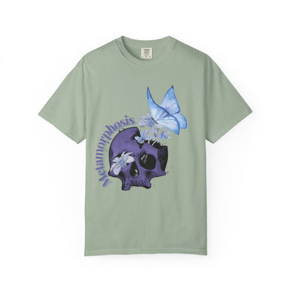 Skull T-Shirt in garment dyed Comfort Colors 1717 heavyweight cotton