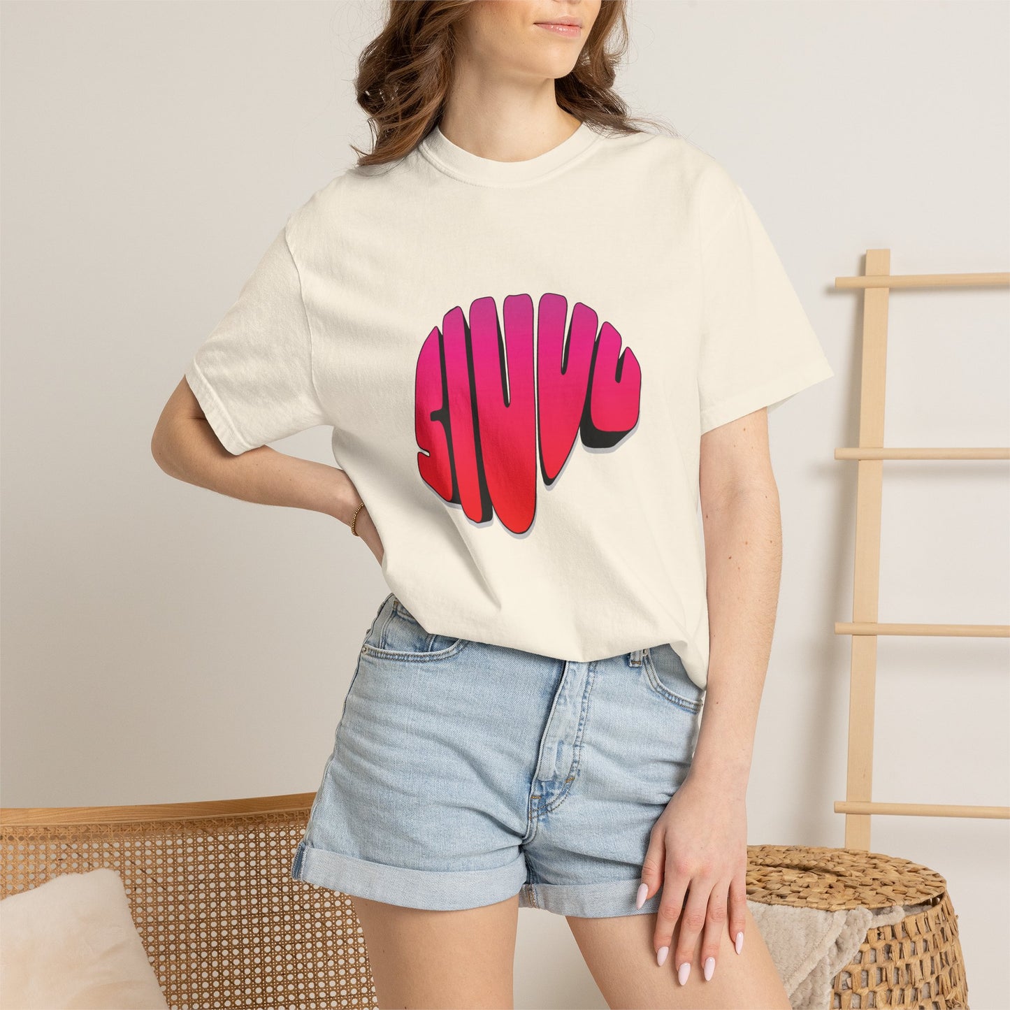 Soccer fan shirt with number 7 footballer graphic front print