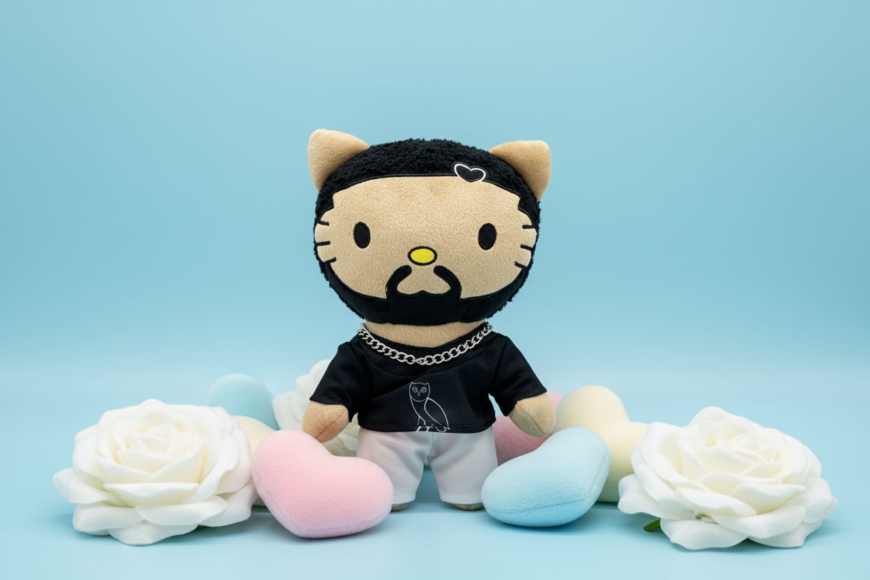 Soft Drake stuffed animal made of high-quality plush material.