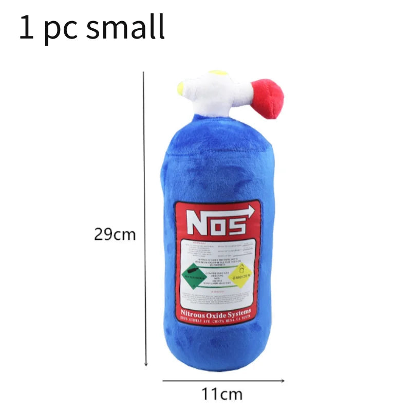 Soft NOS racing plush cushion with synthetic fiber filling detail
