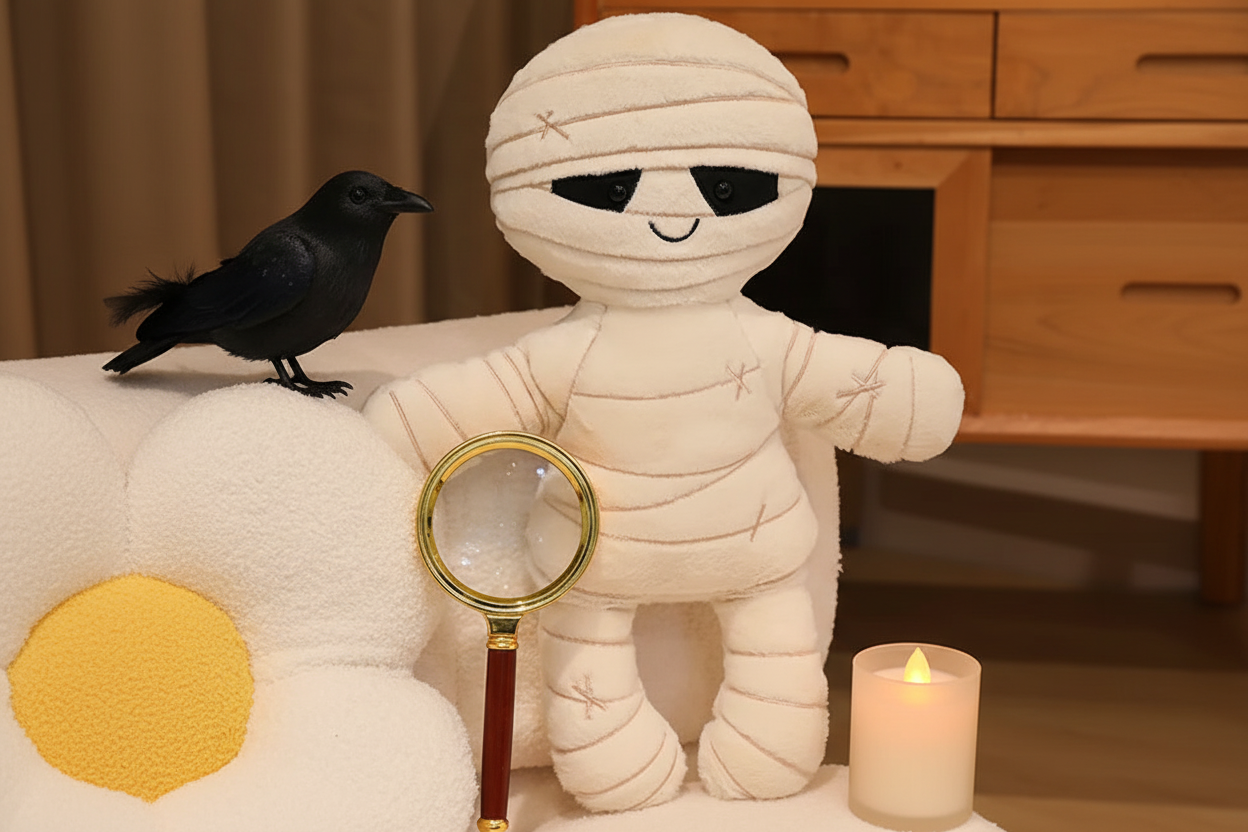 33-50cm Skeleton Mummy Plushie - Kawaii Halloween Stuffed Animal