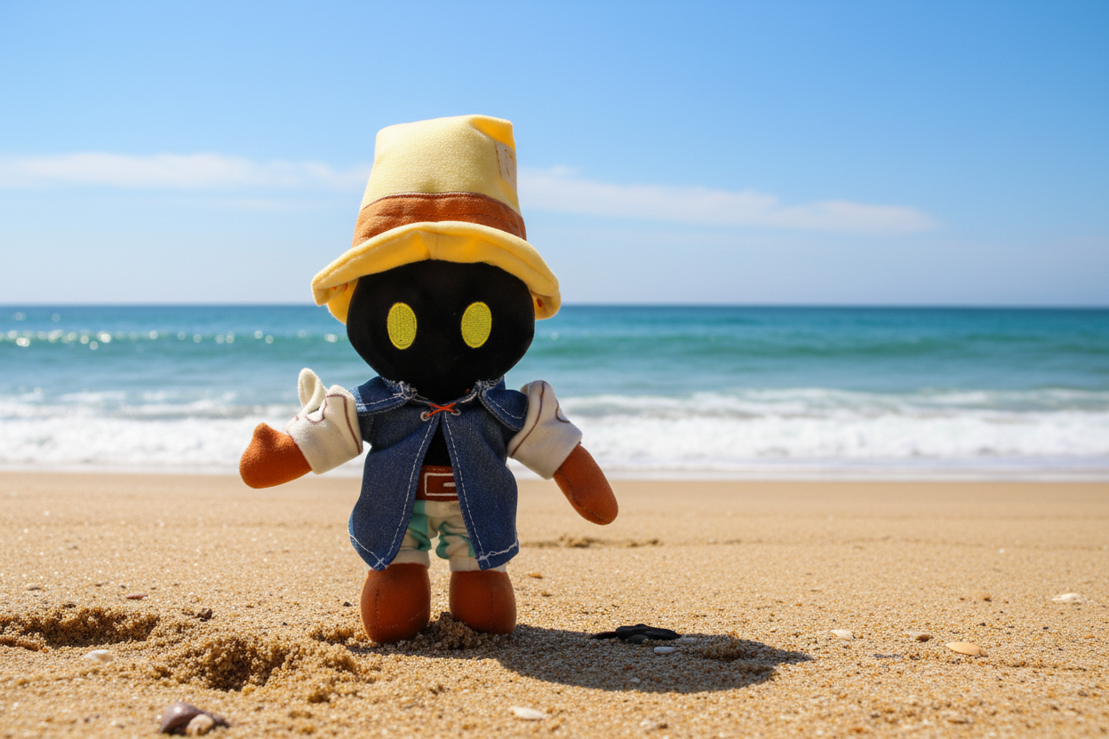 Soft Vivi Moogle plushies for gaming room decor