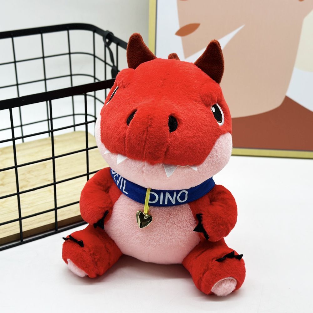 Soft dinosaur plush toy cotton polyester filled handmade
