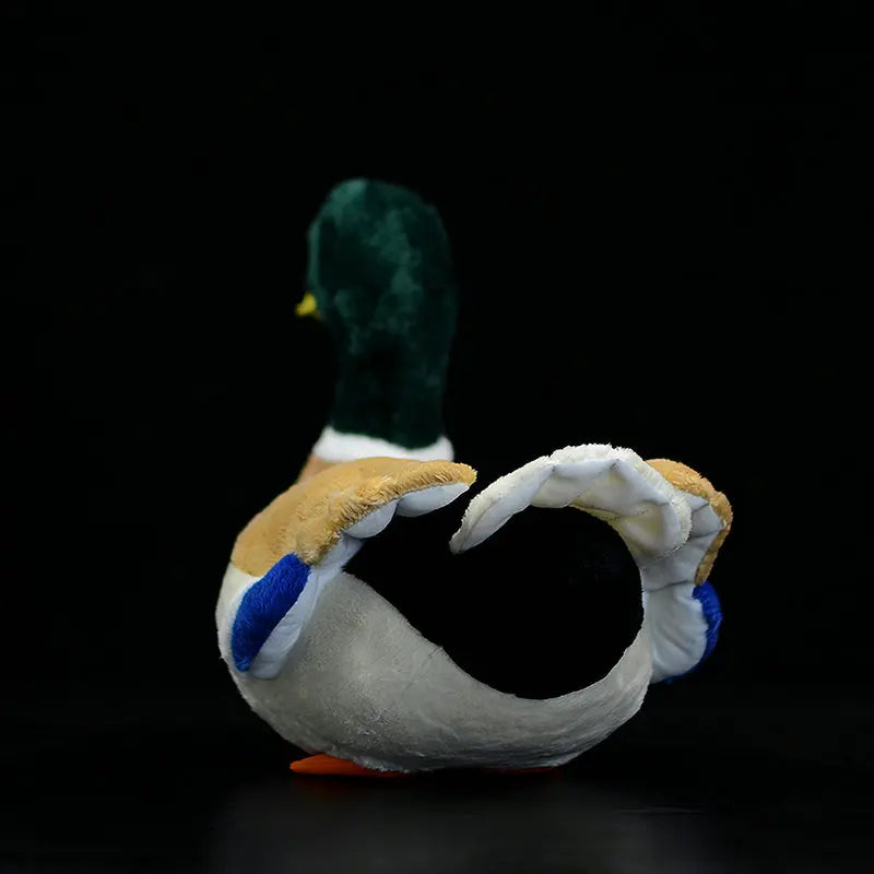 Soft duck plush collectible mallard drake green head plumage