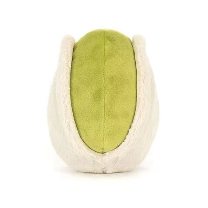 Soft polyester pistachio plush shell detail