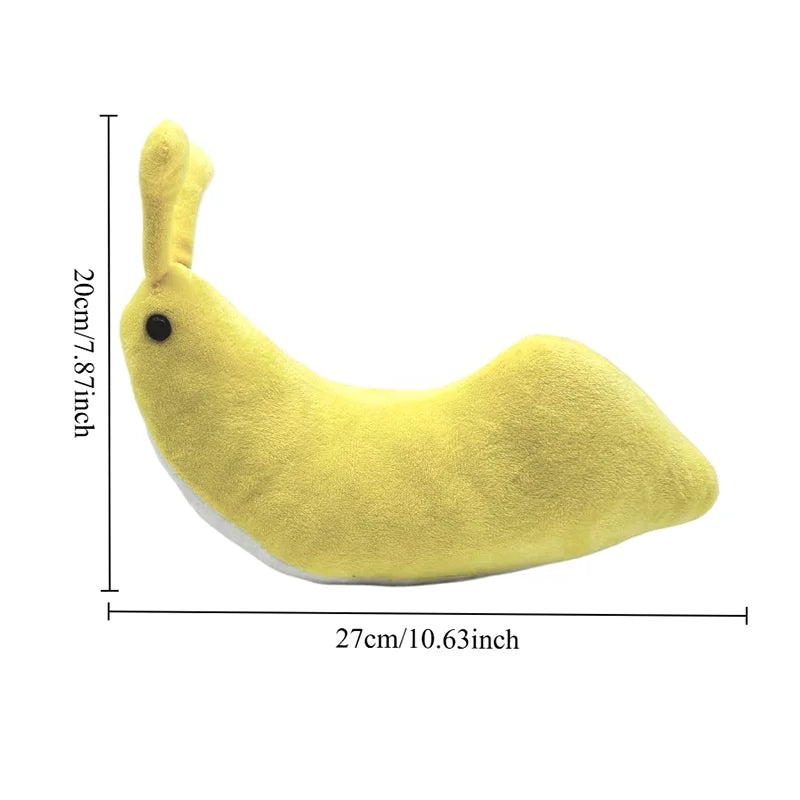 Soft stuffed slug toy PP cotton filling squish detail