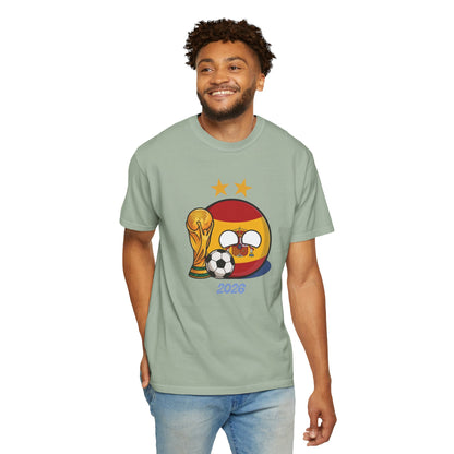 Spain football champion shirt Comfort Colors heavyweight cotton
