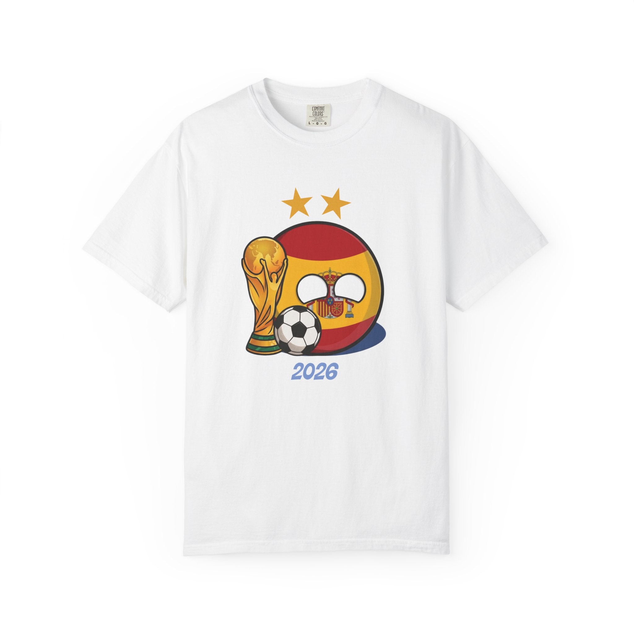 Spain Two-Star World Cup 2026 T-Shirt - La Roja Football Champion