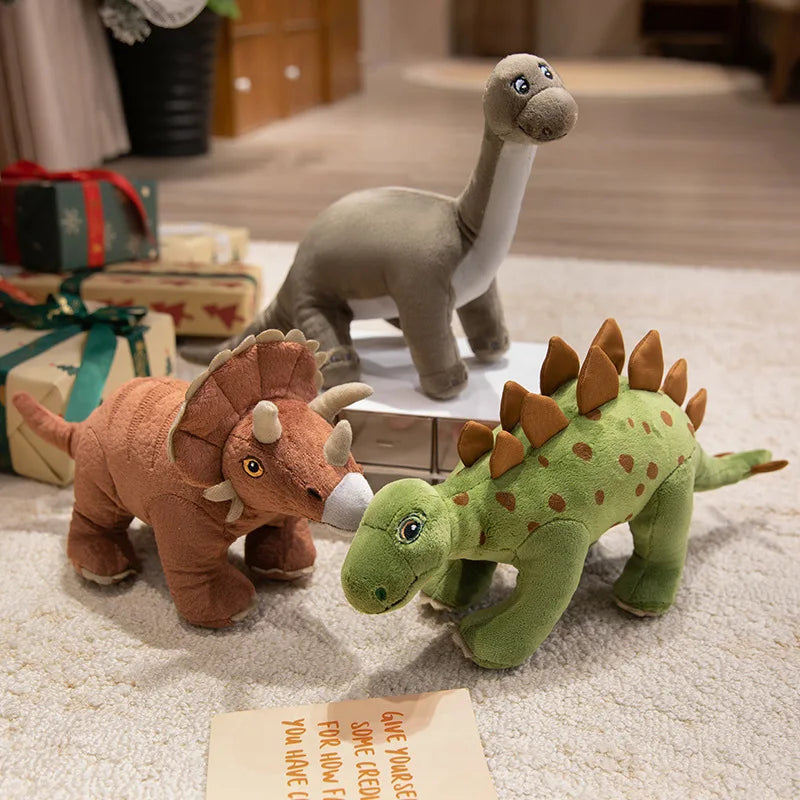 Stegosaurus plush with iconic back plates soft dinosaur toy 40cm