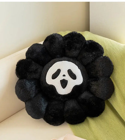 Streetwear plush toy collectible displayed on gaming desk setup