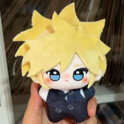 Strife plush chibi figure inspired by a beloved JRPG series on white background
