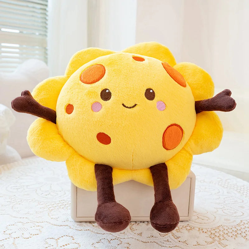 Sun plush yellow stuffed solar system toy 20cm handmade
