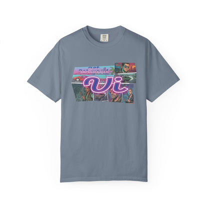 Sunset gradient vaporwave aesthetic tee
