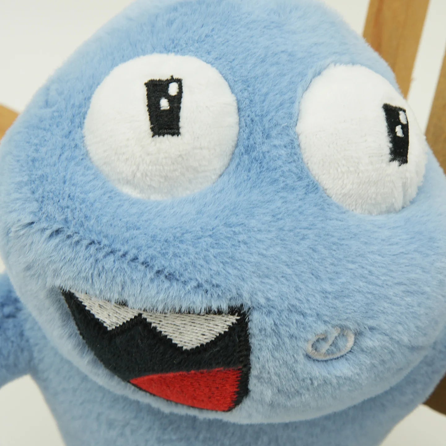 Super dolphin fan art plush soft blue round character collectible
