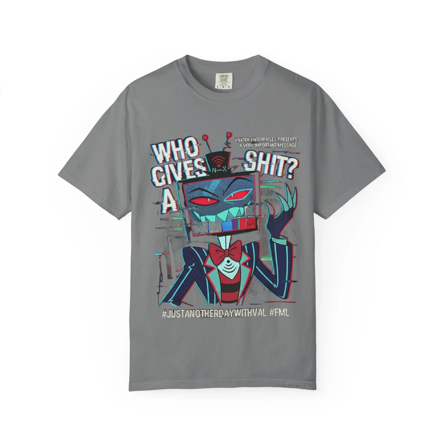 TV-headed demon Vox graphic tee Pride Ring Overlord