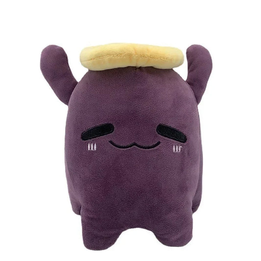 Takodachi plush toy front view 18cm purple octopus stuffed animal
