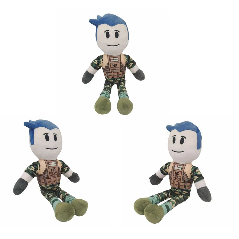 The Last Guest Roblox plush toy with yellow skin and black hoodie