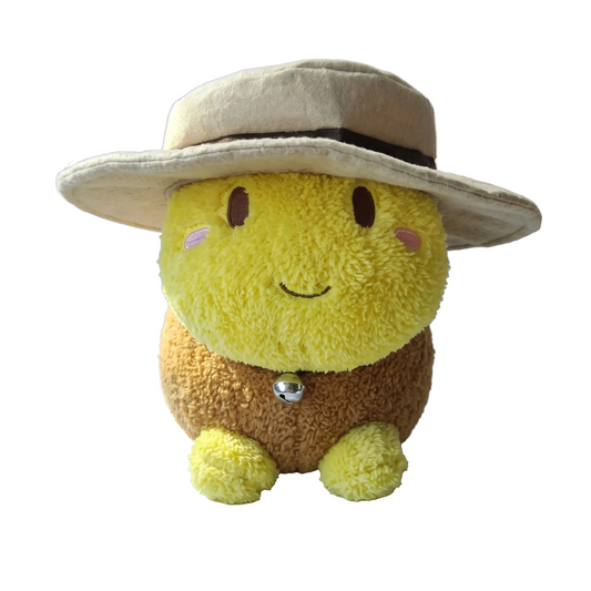 Thomas HWWHP plush 25cm soft stuffed toy with straw hat and dog tag