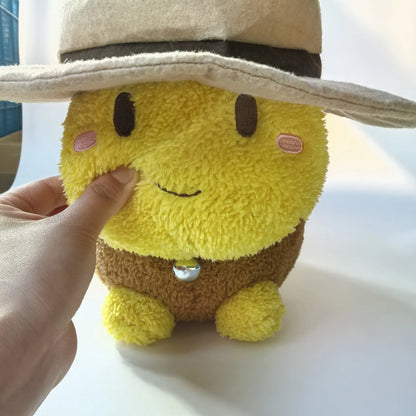 Thomas HWWHP plush displayed on shelf indie game collectible