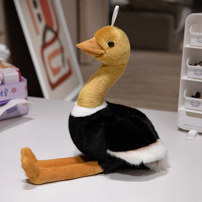 Three cartoon bird plush variants showing Pelicans, Ostrich and Vulture Items options side by side