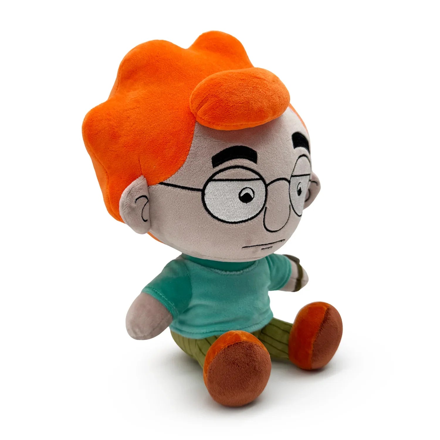 Todd Morrison plush Sally Face curly orange hair glasses chibi soft minky 20cm collectible figure