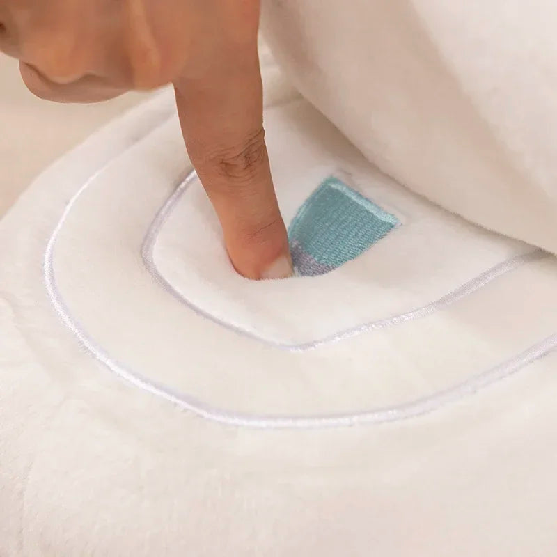Toilet paper plush toy round squishy PP cotton filled bathroom novelty