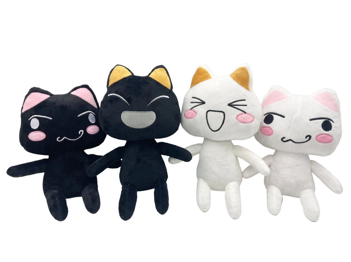 Toro Inoue white cat plush 28cm front view