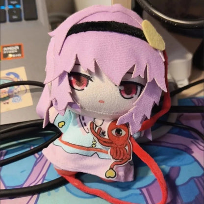 Touhou Project Satori plush toy back view full figure