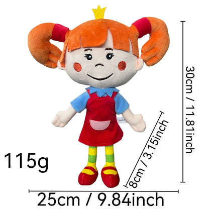 Tsarevna plush doll close-up face detail handmade craftsmanship