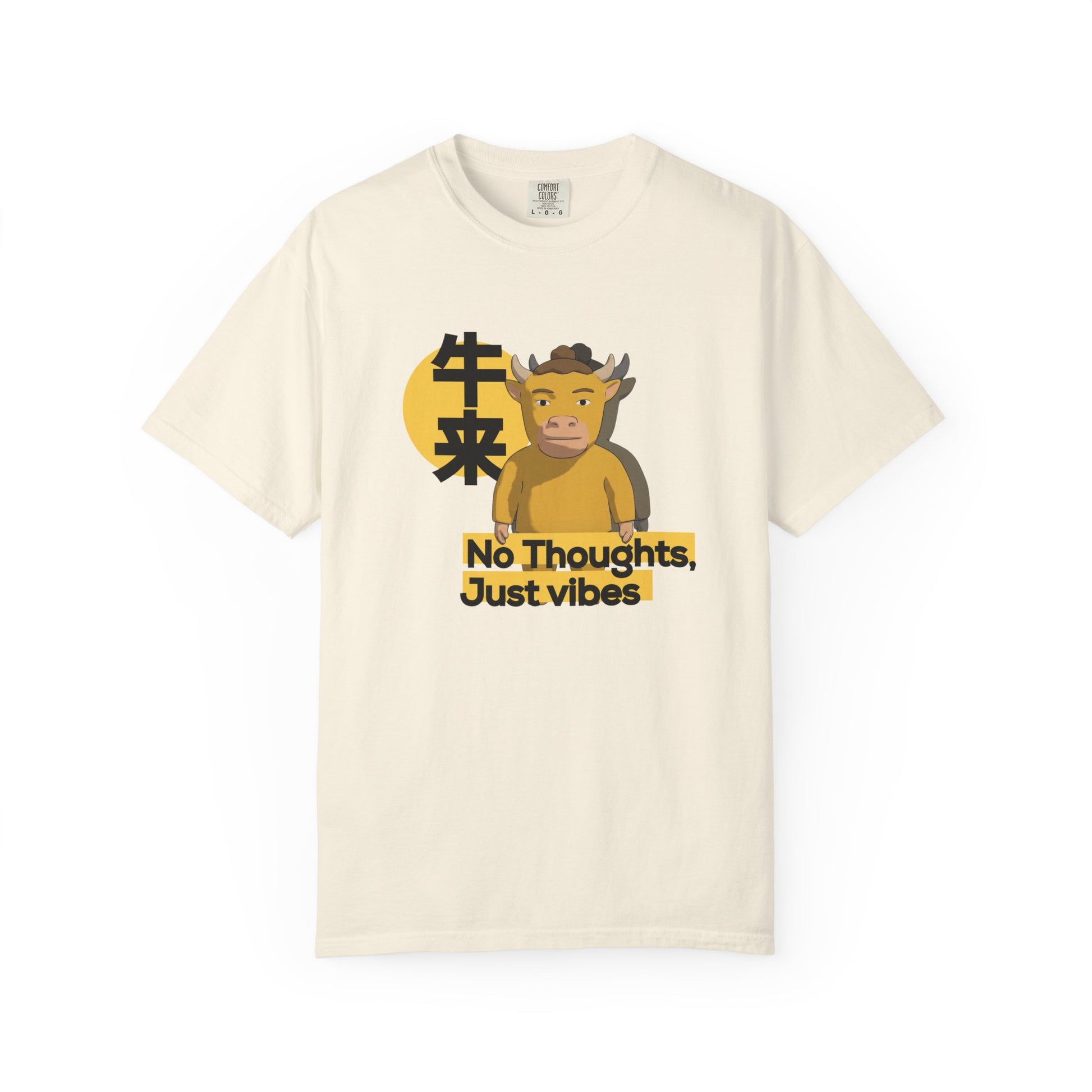 Unbothered mascot t-shirt with Chinese Japanese character design