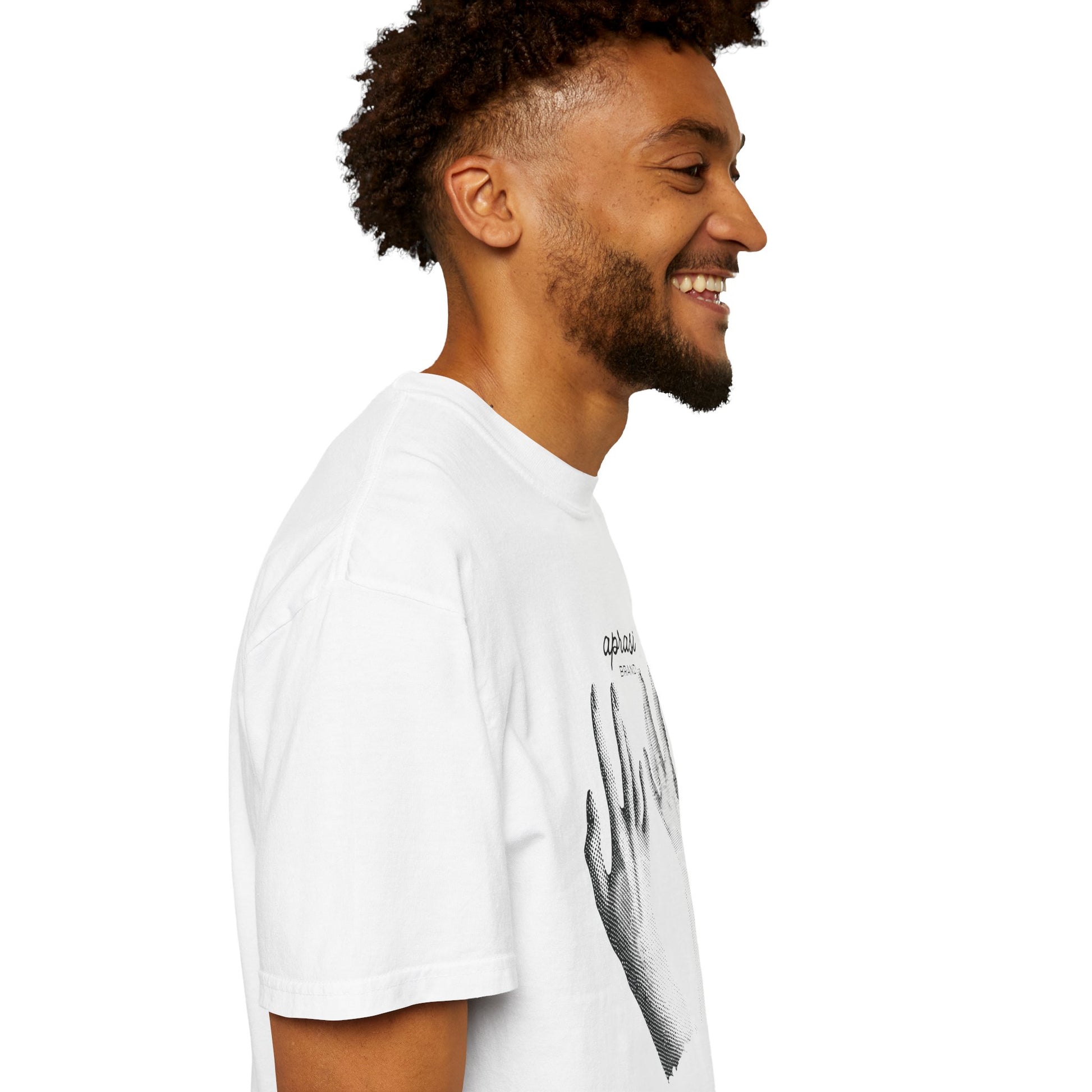 Unique graphic t-shirt hand sketch design artistic studio flat lay
