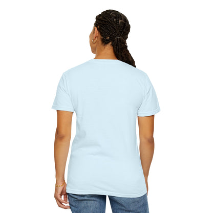 Unisex WANTED poster shirt with Old English lettering and asterisk row