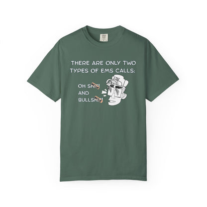 Unisex tee for paramedics with ambulance crew dark humor graphic