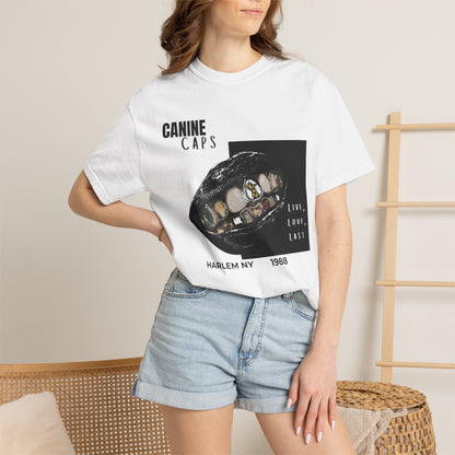 Urban streetwear culture canine caps tee lifestyle model shot