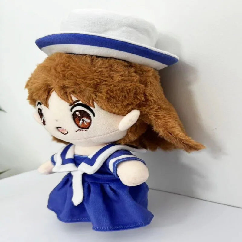 Ushio plush doll 25cm standing display on shelf
